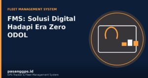 Ilustrasi dashboard Fleet Management System untuk pengawasan armada logistik - PasangGps.id