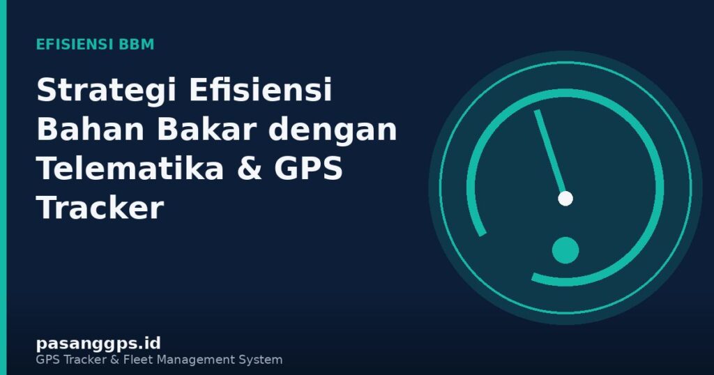 Ilustrasi grafik efisiensi bahan bakar armada menggunakan telematikan- PasangGps.id