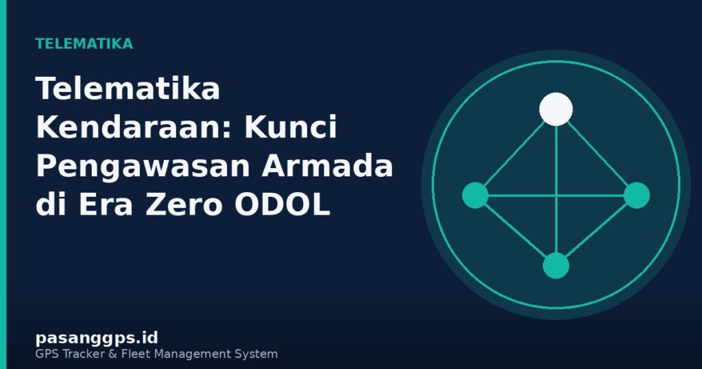 Ilustrasi jaringan data telematika untuk pengawasan armada logistik - PasangGps.id