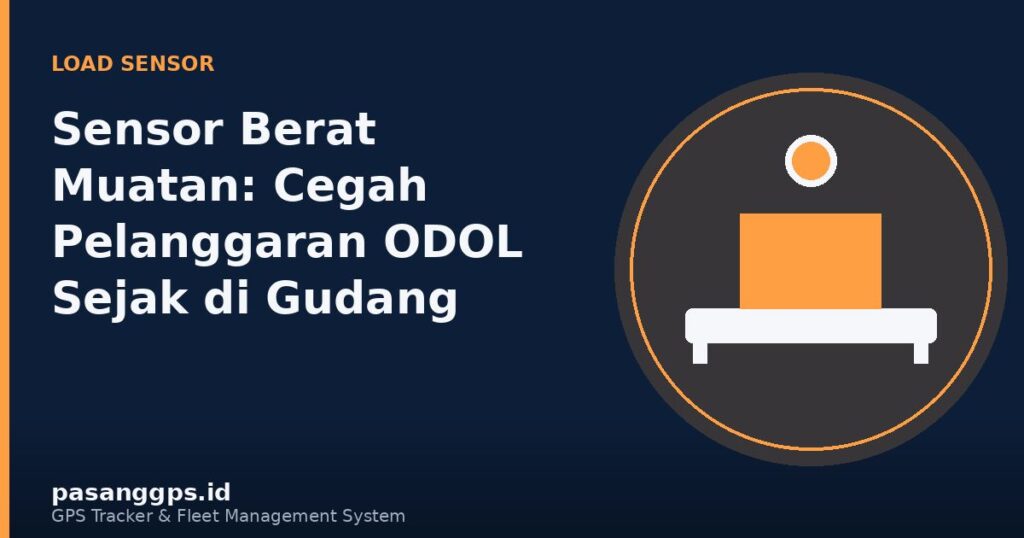 Ilustrasi sensor berat muatan pada chassis truk untuk mencegah pelanggaran ODOL - PasangGps.id