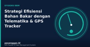 Ilustrasi grafik efisiensi bahan bakar armada menggunakan telematikan- PasangGps.id