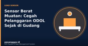 Ilustrasi sensor berat muatan pada chassis truk untuk mencegah pelanggaran ODOL - PasangGps.id